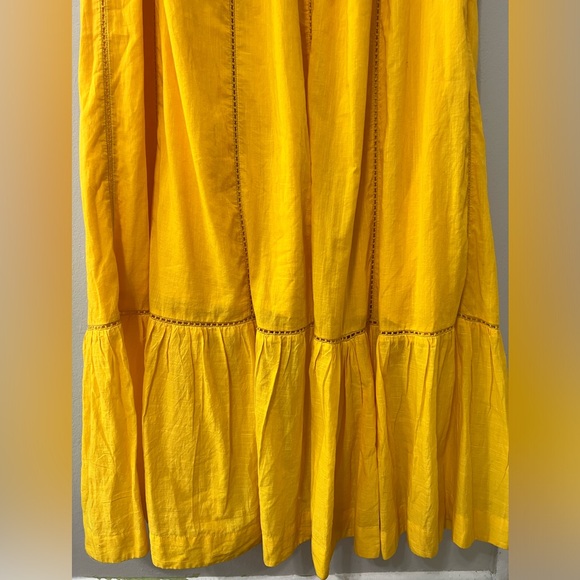 ✨ Anthropologie Maeve Arcadia Maxi Dress Yellow | Size 22W | EUC ✨ - Picture 9 of 13